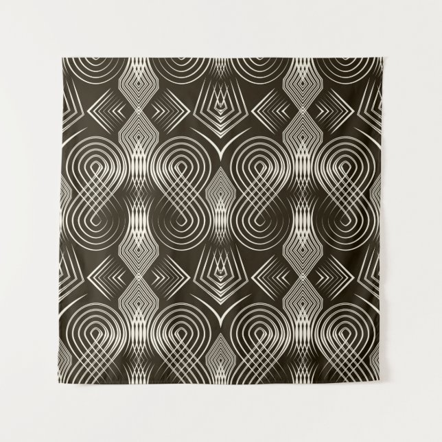 Tapiz Seamless antique art deco pattern ornament. Geomet (Anverso)