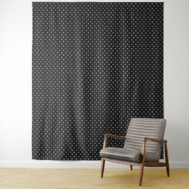 Tapiz Seamless black and white polka dot pattern 