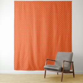Tapiz Seamless  bright orange background polka dot