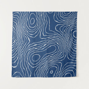 Tapiz Seamless earth line topographic map organic patter