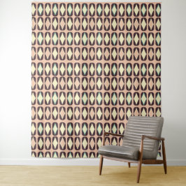 Tapiz Seamless geometric pattern in dark brown leaf 