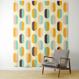 Tapiz Seamless geometric pattern in retro vibes