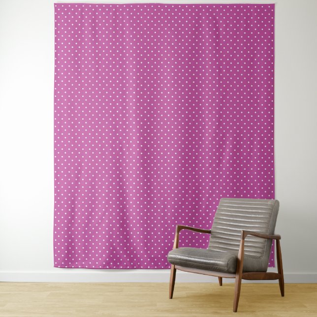 Tapiz Seamless magenta background polka dot pattern (In situ)