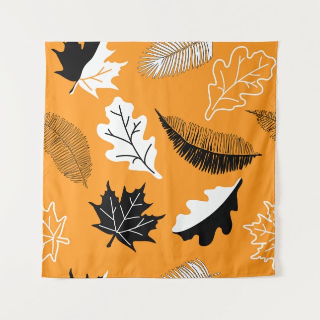 Tapiz seamless pattern with leaves. Autumn collection. F (Anverso)