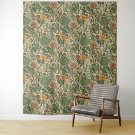 Tapiz Seamless vintage botanical pattern 