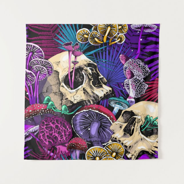 Tapiz Seamless wallpaper pattern. Bright Magic Psychedel (Anverso)