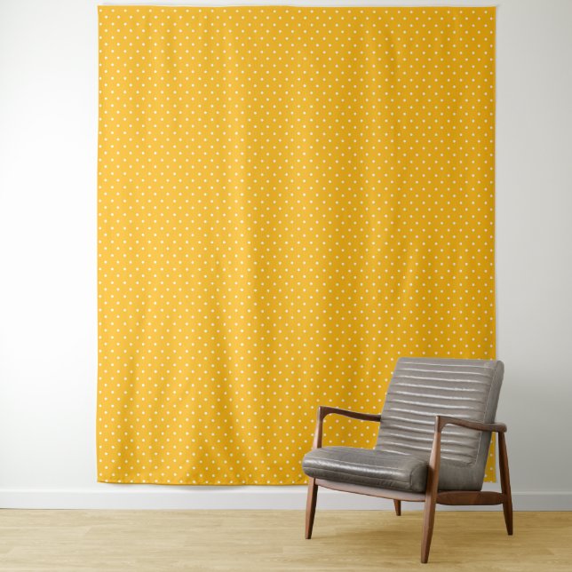 Tapiz Seamless yellow-orange  polka dot  pattern  (In situ)