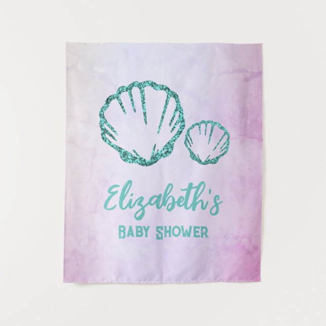 Tapiz Seashell Baby Shower (Anverso)