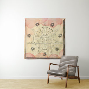 Tapiz Secretos ocultos rosas rosas brujas Sigil
