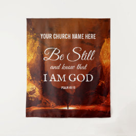 Tapiz SEGUIR Y CONOCER Psalm 46:10 Church Wall Art