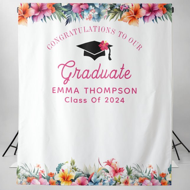 Tapiz Segundo plano de la graduación Tropical Aloha Luau (Subido por el creador)