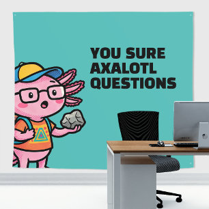 Tapiz Seguro que axolotl preguntas Meme Sarcástico Lindo
