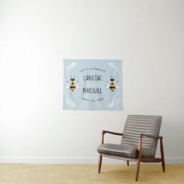 Tapiz Señal de ducha para bebé niño Rustic Mama to Bee