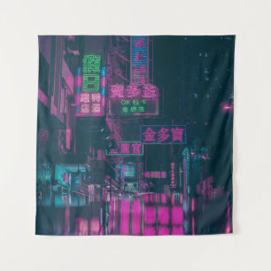 TAPIZ SEÑAL DE LA LUZ NEONA ASORTADA EN LA CALLE DURANTE