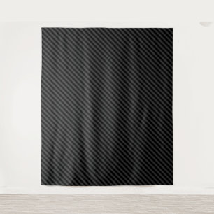 Tapiz Sencilla franjas diagonales negras y negras
