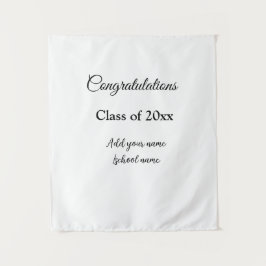 Tapiz Sencillas felicitaciones por graduación mínima aña