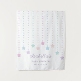 Tapiz Sencillo elegante Twinkle Little Stars Baby Shower
