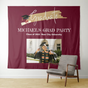 Tapiz Sencillo Fondo de la matriz de fotos de graduación