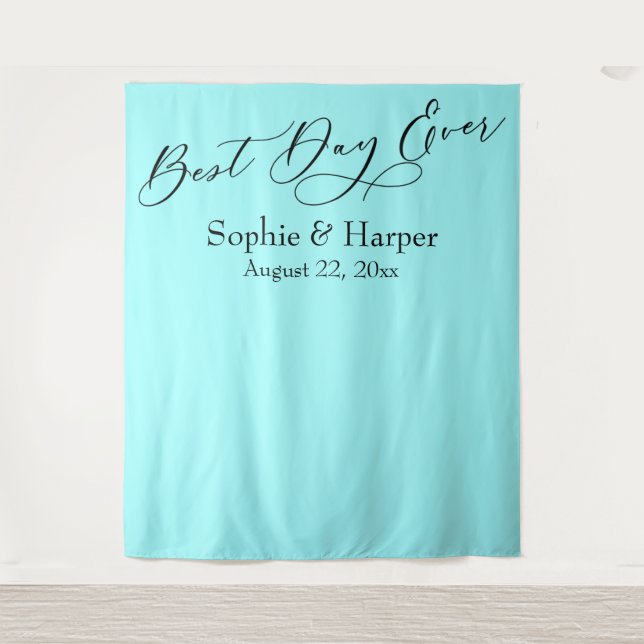 Tapiz Sencillo mejor día de la historia de Aqua Photo Ba (Anverso)