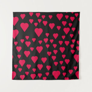 Tapiz Sencillo patrón sin fisuras de corazones. Día de S