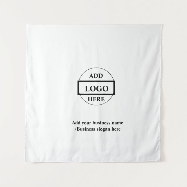 Tapiz Sencillo y elegante logo de la empresa    (Anverso)