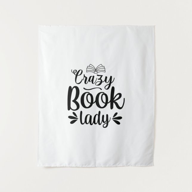 Tapiz Señora leyendo un loco libro de arte (Anverso)