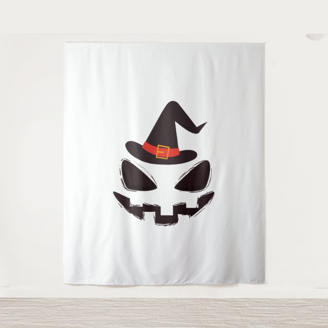 Tapiz ser camiseta de halloween de bruja para halloween (Anverso)