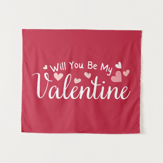 Tapiz Serás Mi Valentín (Anverso (horizontal))