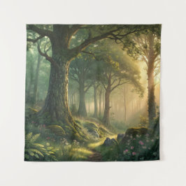 Tapiz Serene Forest Scene Tapestry 57in Square Art