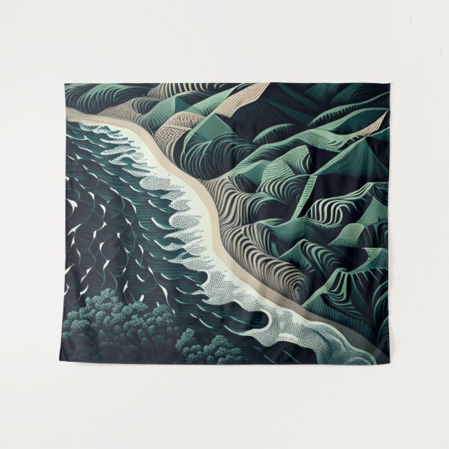 Tapiz Serene Shores (Anverso (horizontal))