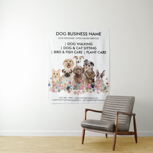 Tapiz Servicio de atención en el hogar para perros Fondo (In situ)