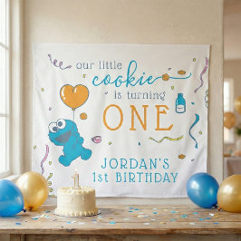 Tapiz Sesame Street | Cookie Monster 1st Birthday