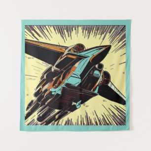 Tapiz SF - Anime Starfighter Woodcut 3