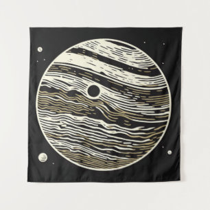 Tapiz SF Jupiter Woodcut 1