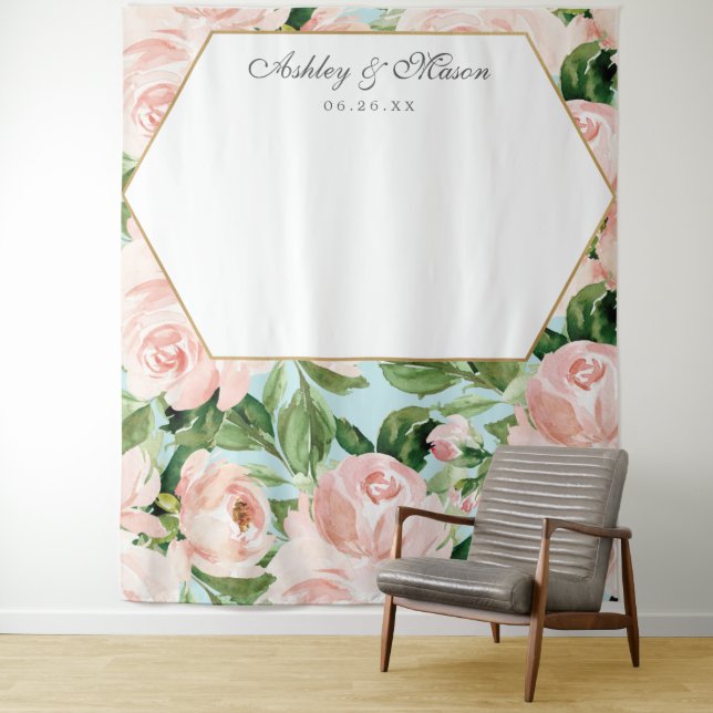 Tapiz Shabby Chic Boda Fondo de foto - Booth (In situ)