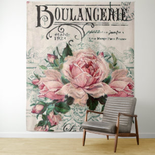 Tapiz shabby chic, desoupage, victoriano, moda francesa,