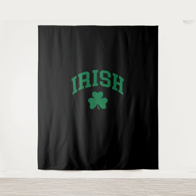 Tapiz Shamrock St Patricks Día Orgullo irlandés Irlandés (Anverso)