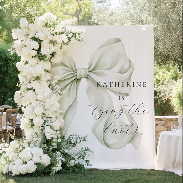 Tapiz She's tying the Knot Bridal Shower Backdrop (Subido por el creador)