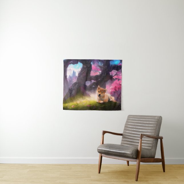 Tapiz Shiba Inu Fantasy Anime (In situ (horizontal))
