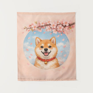 Tapiz Shiba Inu & Sakura Tapestries