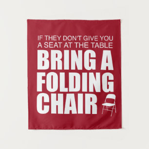 Tapiz Shirley Chisholm Tapestry de la silla plegable R