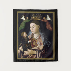 Tapiz siciliano renacentista de "Madonna y Niño"