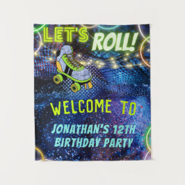 Tapiz Signo de bienvenida de la fiesta de cumpleaños de 