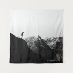 TAPIZ SILHOUETTE DE PERSONA PARADA EN EL ACANTILADO FREN