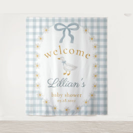 Tapiz Silly Goose Daisy Baby Shower Welcome Backdrop 