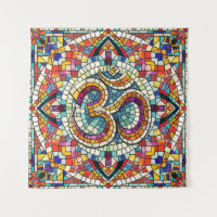 Símbolo OM Lotus Mandala Mosaic