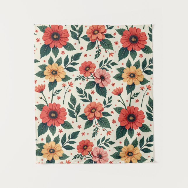 Tapiz Simetría floral clásica (Anverso)