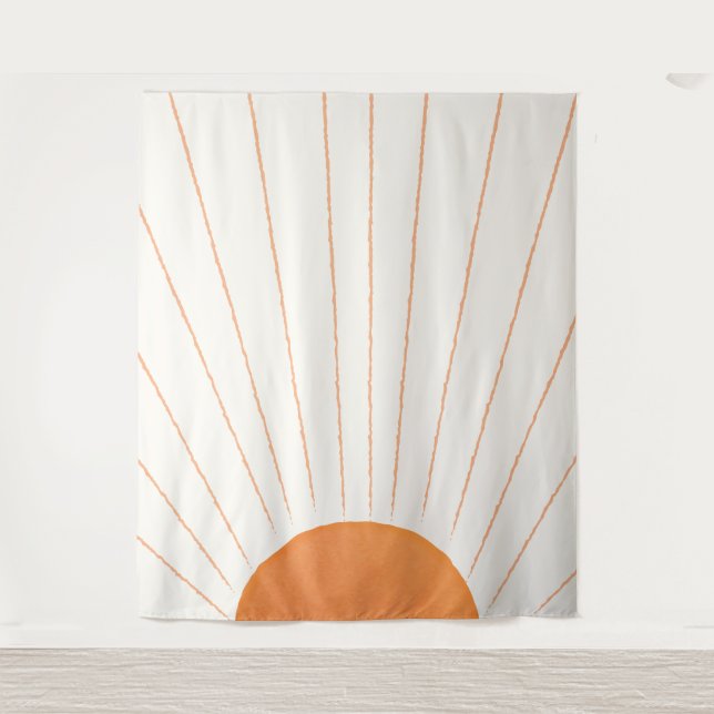 Tapiz Simple Boho Sun Sunrise (Anverso)