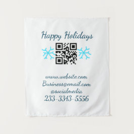 Tapiz simple custom QR code add your name text  Classic