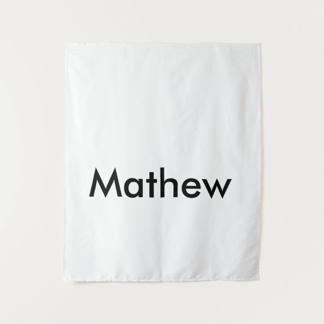 Tapiz simple letra inicial monograma añada su nombre (Anverso)